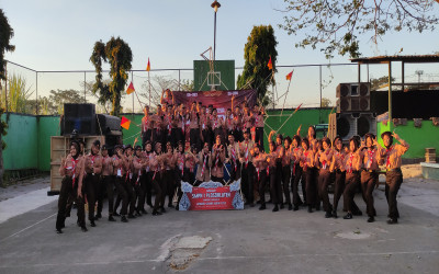 Penerimaan Anggota Baru Pramuka SMP Negeri 1 Plosoklaten melalui Kegiatan PERJUSA 2026